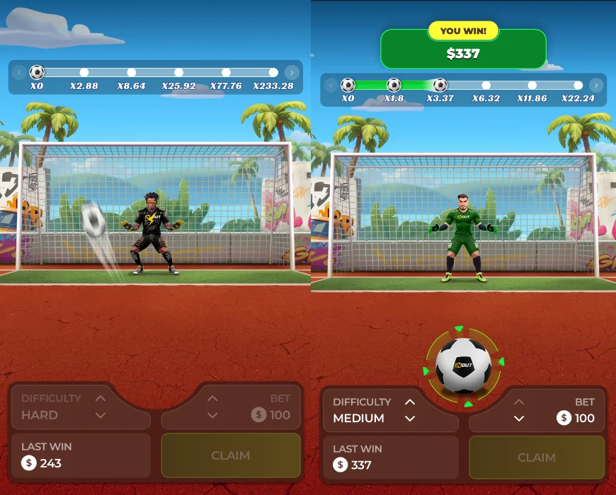 Penalty Unlimited App su smartphone
