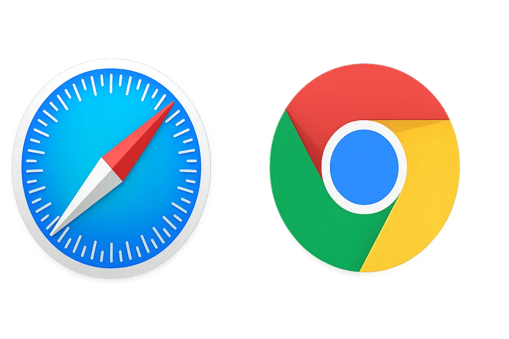 Safari, Chrome